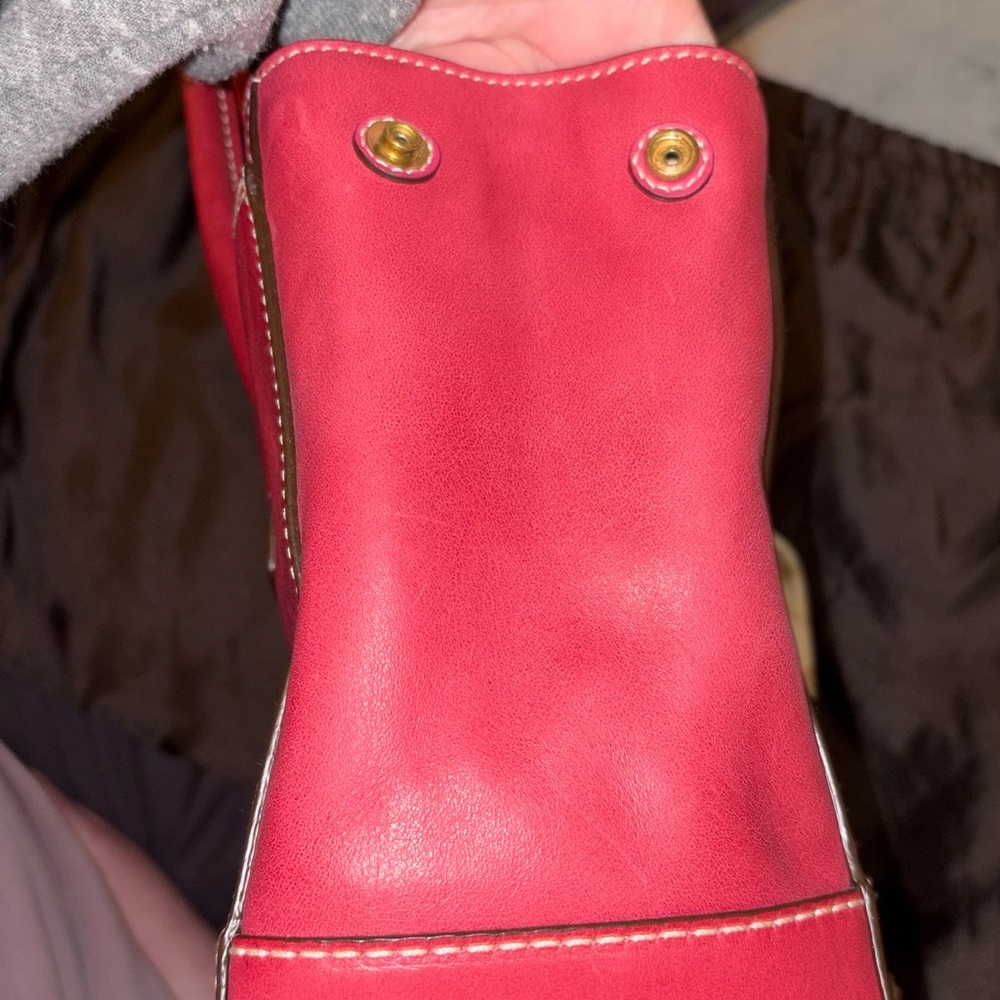 Coach Madeline bag - pink with tan bow - Picture 7 of 17